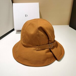 バケットハット 帽子 ハット レディース サイズ調節可 小顔効果 カジュアルな雰囲気 通気性 通勤 通学 旅行 ブラウン