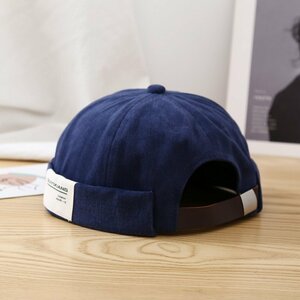 デニム セーラーハット 帽子 バケットハット ロール 漁師帽 メンズ レディース 100%綿 カジュアル 復古 ブルー