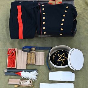 旧日本軍 飾帯 正肩章 実物 日本陸軍 大礼服 一式 歩兵少尉 明治大正昭和 正依上下