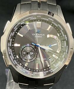 ☆当店保証付 CASIO カシオ OCEANUS オシアナス マンタ OCW-S500 シルバー ソーラー電波時計 フルメタルクロノグラフ アナログ 10BAR