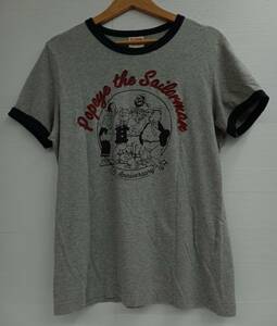 UNIQLO ユニクロ 90s 90年代 OLDUNIQLO オールドユニクロ 343-022789 半袖Tシャツ ポパイ Mサイズ グレー メンズ