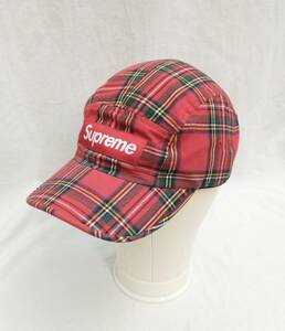 Supreme シュプリーム WASHED CHINO TWILL CAMP CAP ウォッシュト チノ ツイル キャンプ キャップ 帽子 レッド 赤 チェック柄 店舗受取可