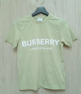 BURBERRY/ Burberry / короткий рукав футболка /LONDON ENGLAND LOGO TEE/ светло-зеленый серия /XS размер 