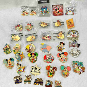 Disney 東京ディズニーランド TDL ピンバッジ 55点フェイスピン コレクター ミッキー ミニー ドナルド チップ デール等 大量 まとめの画像6