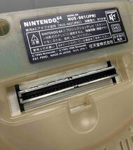 ジャンク ★【Nintendo】NUS-001 NINTENDO 64 クリアブルー 本体 コントローラー2台_画像7
