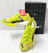 PUMA FAST-FWD NITRO ELITE EKIDEN RUSH 380094-01 プーマ ファストフォワード ニトロ エリート スニーカー 25.0cm UK6 ライムグリーン_画像1