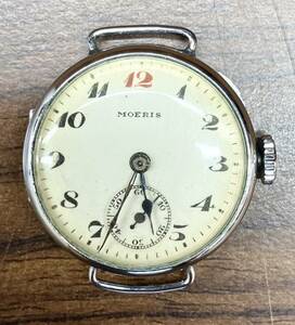 ジャンク 【ジャンク】MOERIS モーリス 手巻き 機械式 アナログ 不動品 腕時計