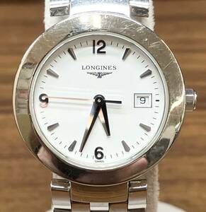 LONGINES ロンジン L5.505.A クォーツ アナログ ホワイト文字盤 ラウンド 腕時計