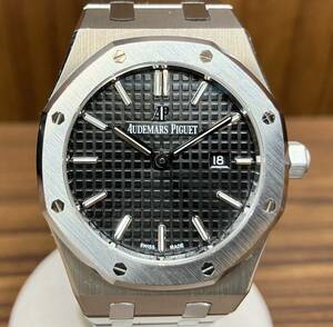 AUDEMARS PIGUET Audemars Piguet Royal oak quartz men's wristwatch 67650ST strut face 