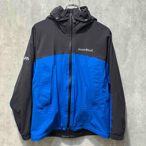 mont-bell Droites Parka Nylon Teck Jacket Black×Blue Size:S GORE-TEX 1102398 ドロワットパーカー テック ゴアテックス モンベル