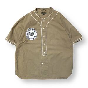 NIGEL CABOURN baseball shirt ベースボール 半袖 シャツ ベージュ SIZE 50 ナイジェル ケーボン 店舗受取可