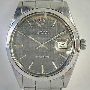 [ Junk ][1 jpy start!]ROLEX wristwatch 6694 ice ta- Date pre jishon gray hand winding [ immovable goods ]