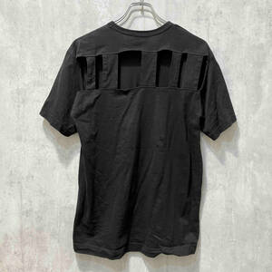 11ss COMME des GARCONS HOMME PLUS 背面くり抜きカットソー 半袖Tシャツ Mサイズ ブラック コムデギャルソンオムプリュス