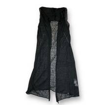 YOHJI YAMAMOTO linen sleeveless cardigan ensemble /リネンノースリーブ 長袖カーディガン・アンサンブル ヨウジヤマモト_画像2