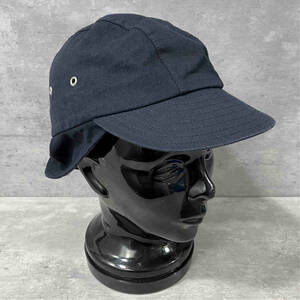 18SS MHL.MARGARET HOWELL×CA4LA YARN DYE TWILL MILITARY CAP NAVY AKI02292 ミリタリーキャップ マーガレットハウエル カシラ