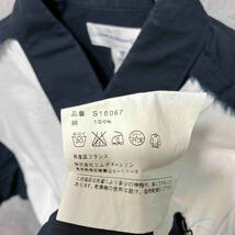 COMME des GARCONS SHIRT フロント切替シャツ 半袖シャツ ネイビー ホワイト サイズM コムデギャルソンシャツ_画像5