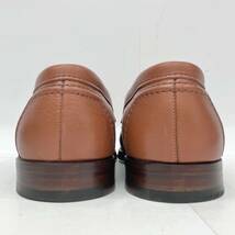 ALDEN オールデン2000'S 9696F Penny Loafer Cognac Calfskin ペニーローファー レザー ドレスシューズ アメリカ製 サイズUS9.5 約27.5cm_画像5