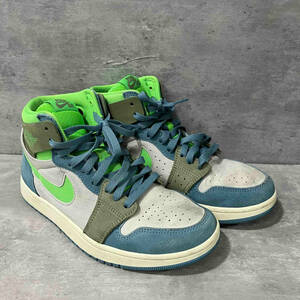 NIKE WMNS AIR JORDAN 1 ZOOM CMFT 2 スニーカー DV1305-433 25cm ブルーグリーン ナイキ ジョーダン