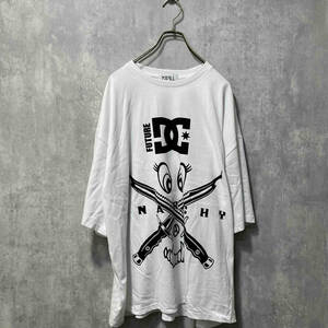 DC×KIDILL SHORT SLEEVE WIDE TEE 半袖Tシャツ XL ホワイト ディーシー×キディル 店舗受取可