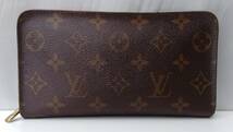 LOUIS VUITTON ルイヴィトン モノグラム TH1010 ポルトモネジップ 長財布 ラウンドファスナー 小銭入れ カード入れ 札入れ 茶色 ブラウン_画像1