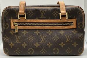 【エントルピー鑑定書付】LOUIS VUITTON ルイヴィトン モノグラム シテMM FL0072 トート ハンドバッグ レザー ブラウン 茶 鞄