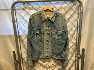 70s 古着 Levis 4th Denim Jacketボタン裏刻印52 青 Gジャン デニムジャケット 44 リーバイス