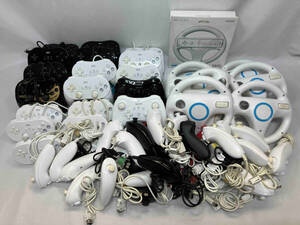 [ Junk ] nintendo Wii/WiiU controller nn tea k steering wheel large amount set sale 