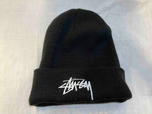 NEW ERA × STUSSY ニューエラ ステューシー コラボビーニー ニット帽 ロゴニット ブラック 店舗受取可