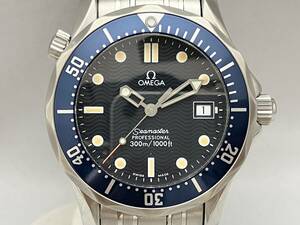 【仕上済】 OMEGA Seamaster PROFESSIONAL 2561.80 クォーツ デイト ダイバー ケースサイズ 約36mm 箱劣化 一部変色有り