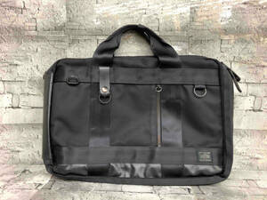 PORTER ポーター HEAT 3WAY BRIEFCASE ヒート ブリーフケース ショルダーバッグ リュック マグライト付属 ブラック