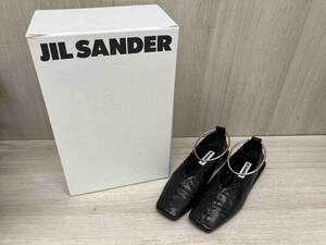 JIL SANDER レースアップレザーバレエシューズ J15W0009 EU36 約22.5cm ブラック