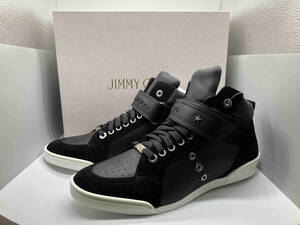 美品 JIMMY CHOO LEWIS ジミーチュウー スニーカー US14 31cm UK11 EU44 ブラック ハイカット