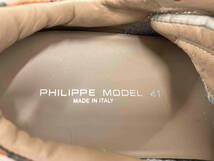 PHILIPPE MODEL フィリップモデル／ スニーカー　イタリー製 ベージュ／25.5cm EUsize 41_画像6