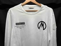 MONCLER モンクレール F20918D70710 8390T MAGLIA T-SHIRT M/LUNGA 長袖Tシャツ サイズ：M ホワイト_画像1