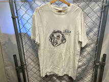 古着 USA製 刺繍アインシュタイン JAZZ 半袖Tシャツ ホワイト Lサイズ 店舗受取可_画像1