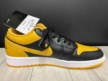 NIKE ナイキ AIR JORDAN 1 LOW エアジョーダン 553558-072 YELLOW OCHRE イエロー 黒タグ付き スニーカー 27cm_画像3