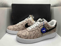 美品 NIKE AIR FORCE 1 07 PRM BQ4424 100 ナイキ エア フォース 1 プレミアム US9.5 27.5cm UK8.5 EU43 スネークスキン_画像1