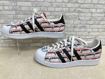 adidas originals アディダスオリジナルス MEN'S SUPERSTAR NIGO BEARFOOT スーパースターニゴー S75556 スニーカー 26.5cm グレー×赤×黒_画像2