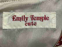 Emily Temple cute エミリーテンプルキュート イチゴ ノースリーブワンピース 日本製 ベージュ 総柄 サイズ表記なし_画像3