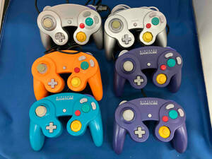  Junk [1 jpy start ] nintendo Game Cube controller 6 piece set GC