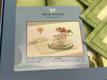 【未使用品】WEDGWOOD ティーマット・コースターセット　ロイヤルストロベリー・グリーン_画像3