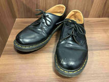 Dr.Marten ドクターマーチン レザースニーカー 3ホール ブラック Dr.Martens 1461 ワークブーツ 傷有り メンズ UK7 EU41_画像1