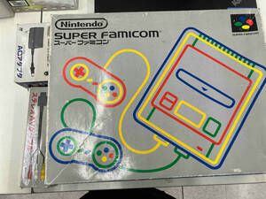  Junk Super Famicom body AC adapter * stereo AV cable set 