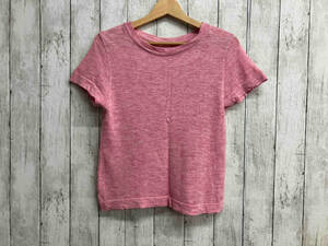 45RPM／半袖Tシャツ／ピンク／リネン／サイズL