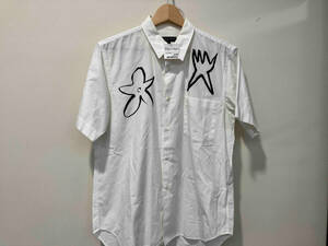COMME des GARCONS HOMME PLUS コムデギャルソン オムプリュス 06ss ペイントシャツ 半袖 PS-B047 サイズS ホワイト メンズ デザイナー