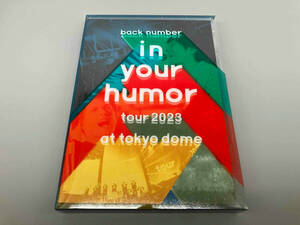 初回限定盤 特典ディスク+52Pフォトブック back number 2Blu-ray/in your humor tour 2023 at 東京ドーム 23/10/11発売