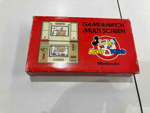  Junk nintendo Game & Watch Mickey & Дональд коробка мнение есть *Nintendo GAME&WATCH MICKEY&DONALD DM-53