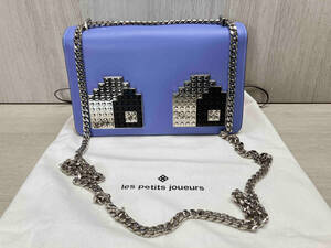 les petits joueurs/レプティジュール Janis Mini Eyes Shoulder Bag ショルダーバッグ レゴブロック チェーンストラップ 17ss イタリア製