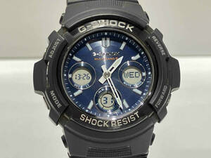 【1円スタート】CASIO カシオ G-SHOCK AWG-M100SB ソーラー 腕時計(ゆ22-04-11)