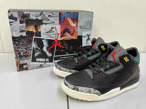 AIR JORDAN 3 RETRO "ANIMAL INSTINCT 2.0" CV3583-003 （ブラック/ホワイト/ゴージグリーン/ブラック）